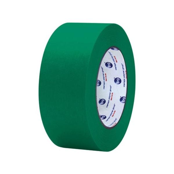 Masking Tape, 1x60 yd., PK36, 1" W x 60 yds L, Dark Green, 36 PK
